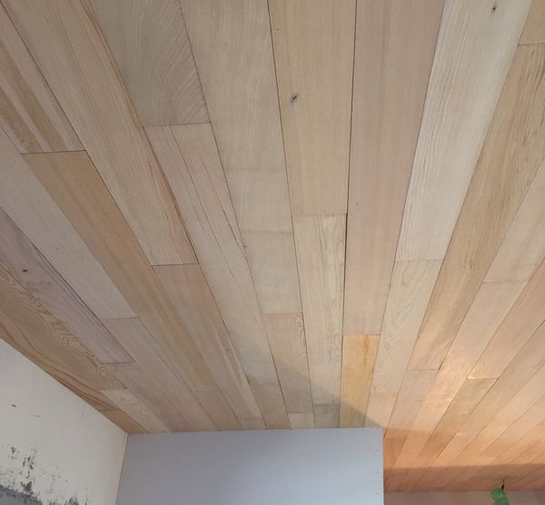 台灣檜木壁板天花--再生料
